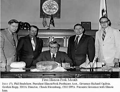 Illinois Pork Producers and Governor Ogilvie Illinois Pork Producers and Governor Ogilvie