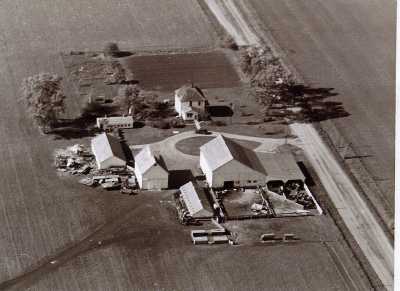 Aerial View of Bridger Farm, circa 1943 Aerial View of Bridger Farm, circa 1943