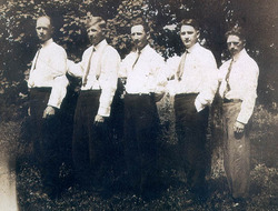 Harry, Warren, Herbert, George, and Eugene Aikman, 1905