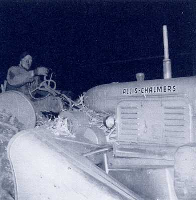 Corn Picking on a Cold Night