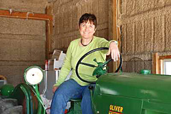 Ruth Hambleton on a Tractor, 2008