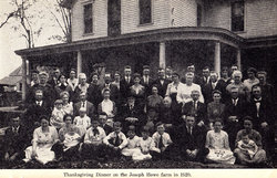 Thanksgiving on the Joseph Howe Farm, 1920