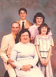 Hughes Family Portrait from 1979: (seated) Dale and Rosemary; (standing) Matthew, Ann, and Ruth