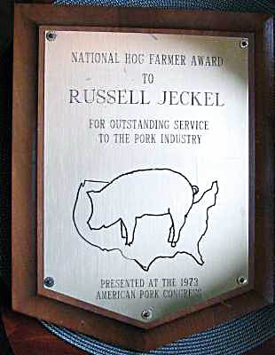 National Hog Farmer Award, 1973 National Hog Farmer Award, 1973