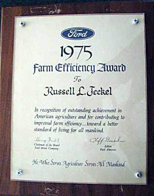 Ford Farm Efficiency Award