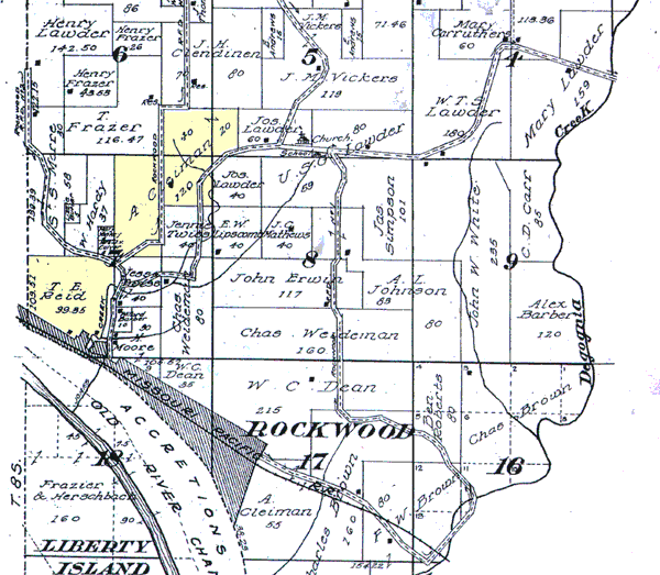 Reid Farm on Plat Map