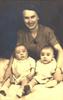 Ida Shuman with her twin boys in 1938