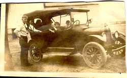 Stark Family in Model T, circa 1915