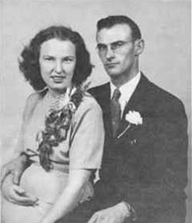Wedding Photo of Gale Williams and Helen Falkenheim, 1947